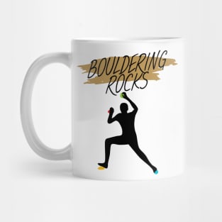 Bouldering rocks men Mug